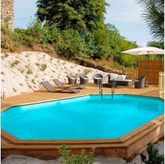 Piscina de madera Gre Sunbay Marbella 2 rectangular 420x270x117 Con  Instalación - Pool Spas Online