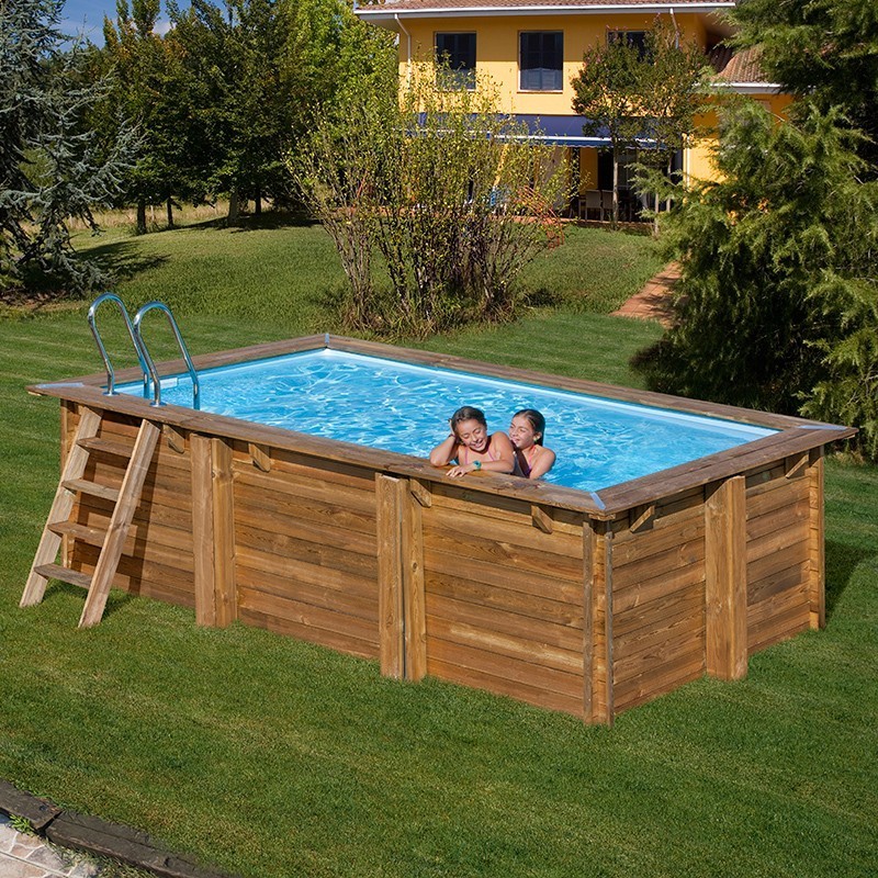 Piscina de madera Gre Marbella rectangular