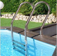 Piscina de madera Gre Cannelle ovalada