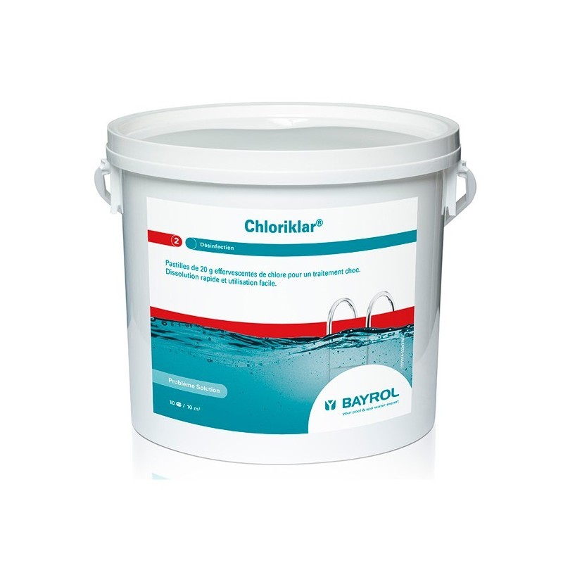 Cloro rápido en pastillas 20gr Chloriklar® Bayrol