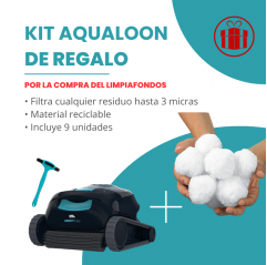 Limpiafondos Dolphin Liberty 300 sin cable y kit aqualoon