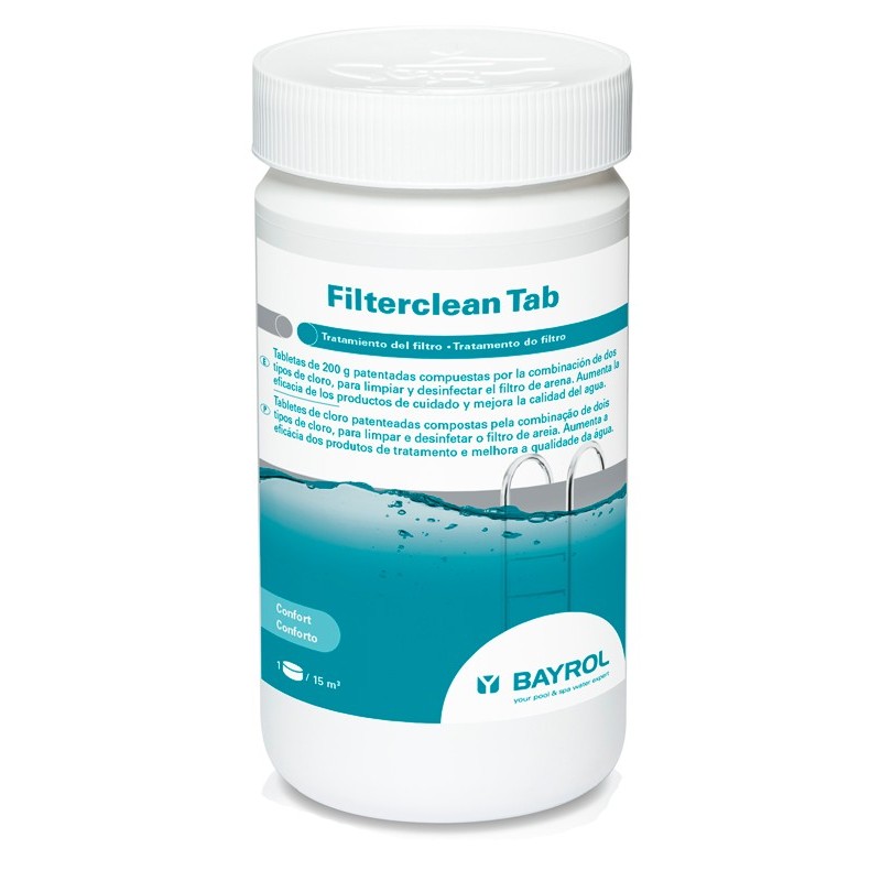 Desinfectante para filtros de arena Filterclean Tab 1kg Bayrol