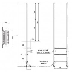 Escalera AstralPool Elegance acero inoxidable