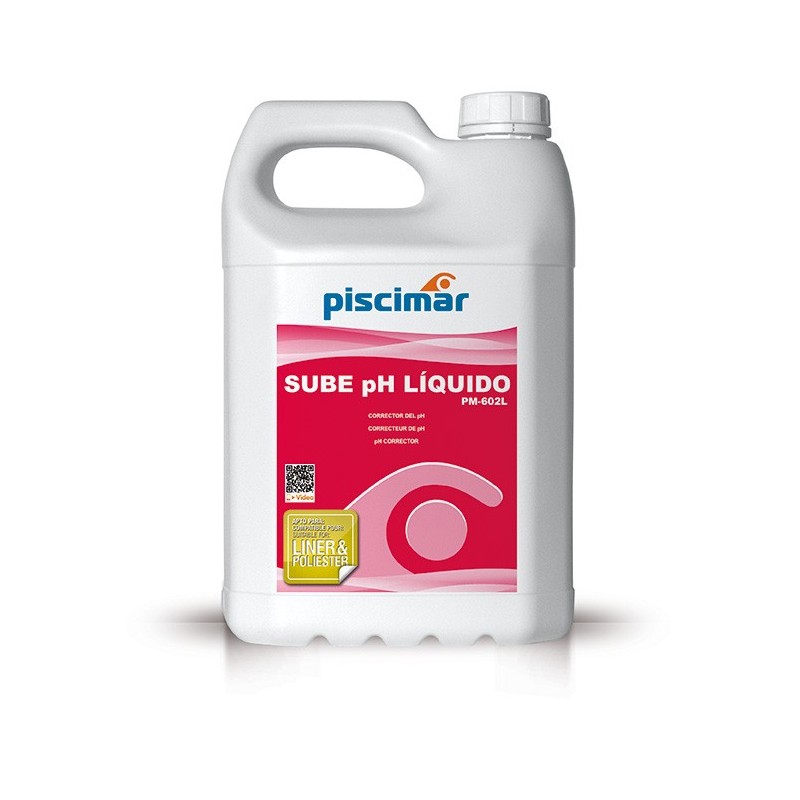 Incrementador pH PM-602L Sube pH Líquido de Piscimar