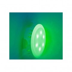 Foco proyector LED colores válvula retorno piscina Gre LEDRC