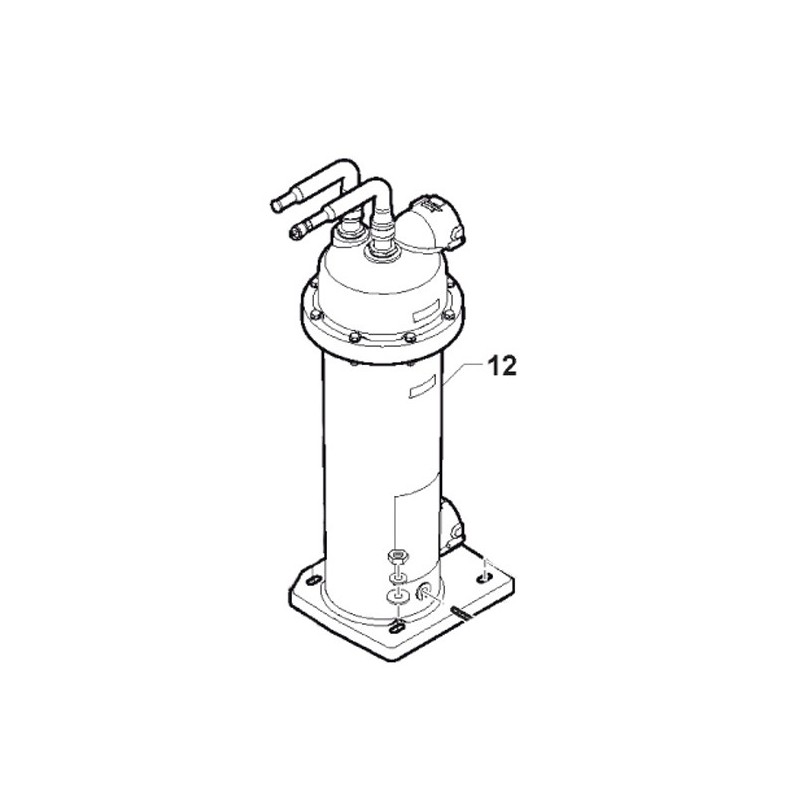 Condensador 5 KW Bomba de calor Zodiac Z200. 