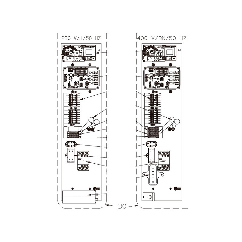 Platina eléctrica PFPREM 11M y Z300 M5 Bomba de calor Zodiac Z300.