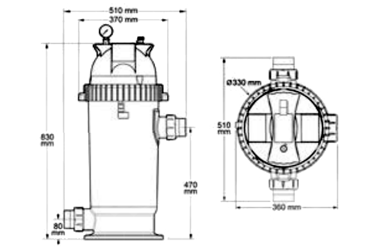 Cartouche filtrante de remplacement filtre cs100 zodiac piscine en