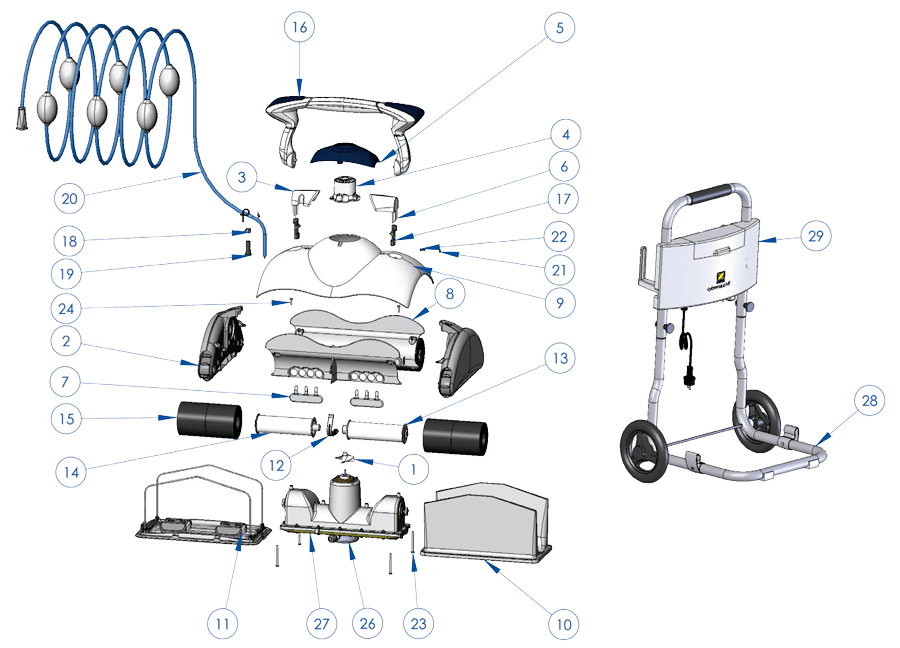 Despiece Cybernaut NT 17M Zodiac